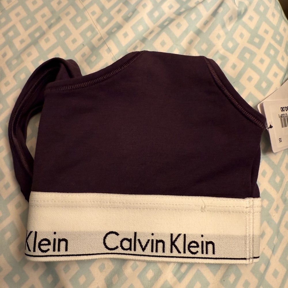 NWT Calvin Klein Icon Cotton Modal Unlined Bralette Size XS